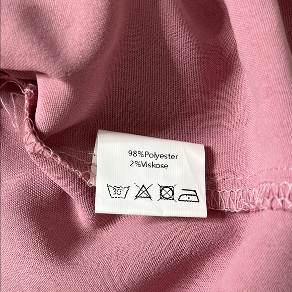 Pink Ruffled Strapless Dress - Picture 8 of 11